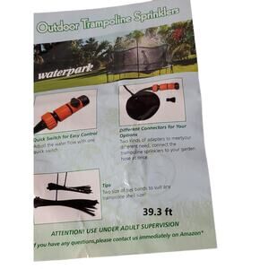 Trampoline Sprinkler Waterpark Outdoor Trampoline Water Play Sprinklers 39.3 ft